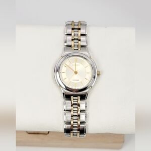 Citizen Exceed 3330-H27872 Ladies Watch – Two Tone, Champagne Dial Antimagnetic